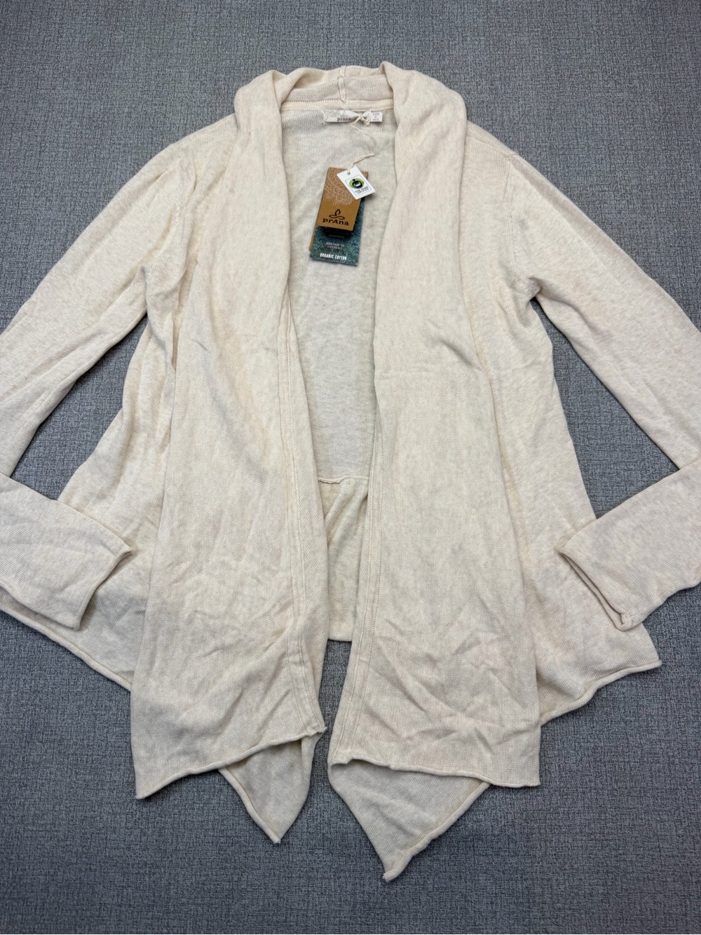 NWT prAna Georgia Wrap Organic Cotton Knit Cardigan Sweater - Picture 2 of 10